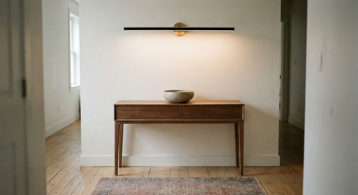Linea Linear Wall Light - in a room