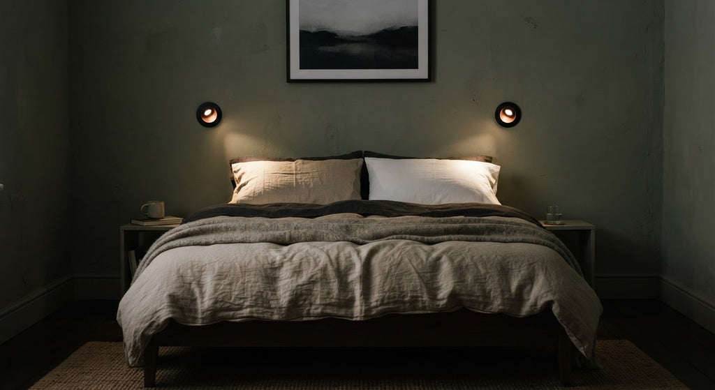 Nido Recessed Reading Light - in a room