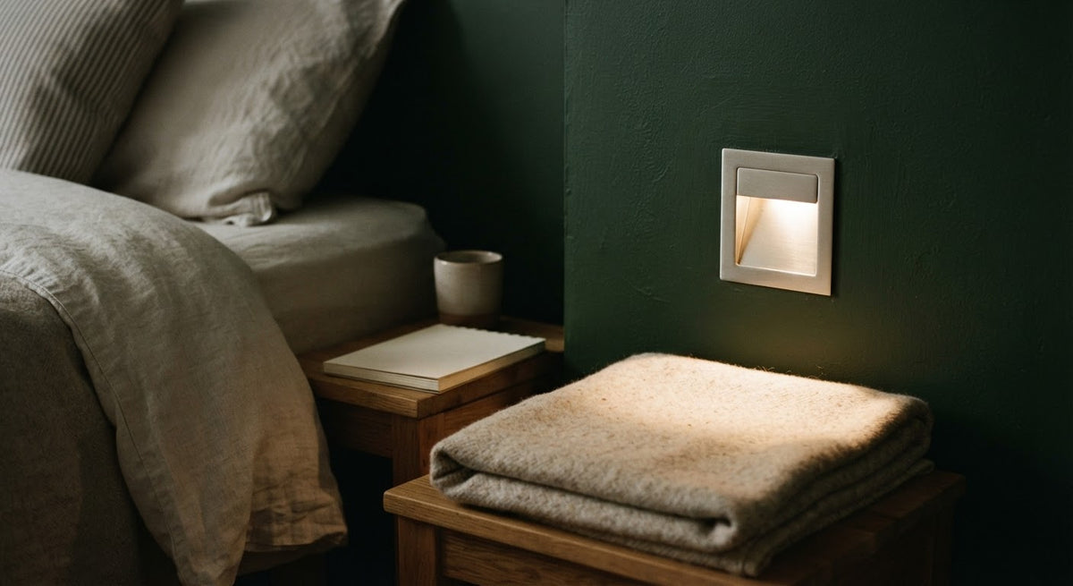 Nido Recessed Reading Light - in a room